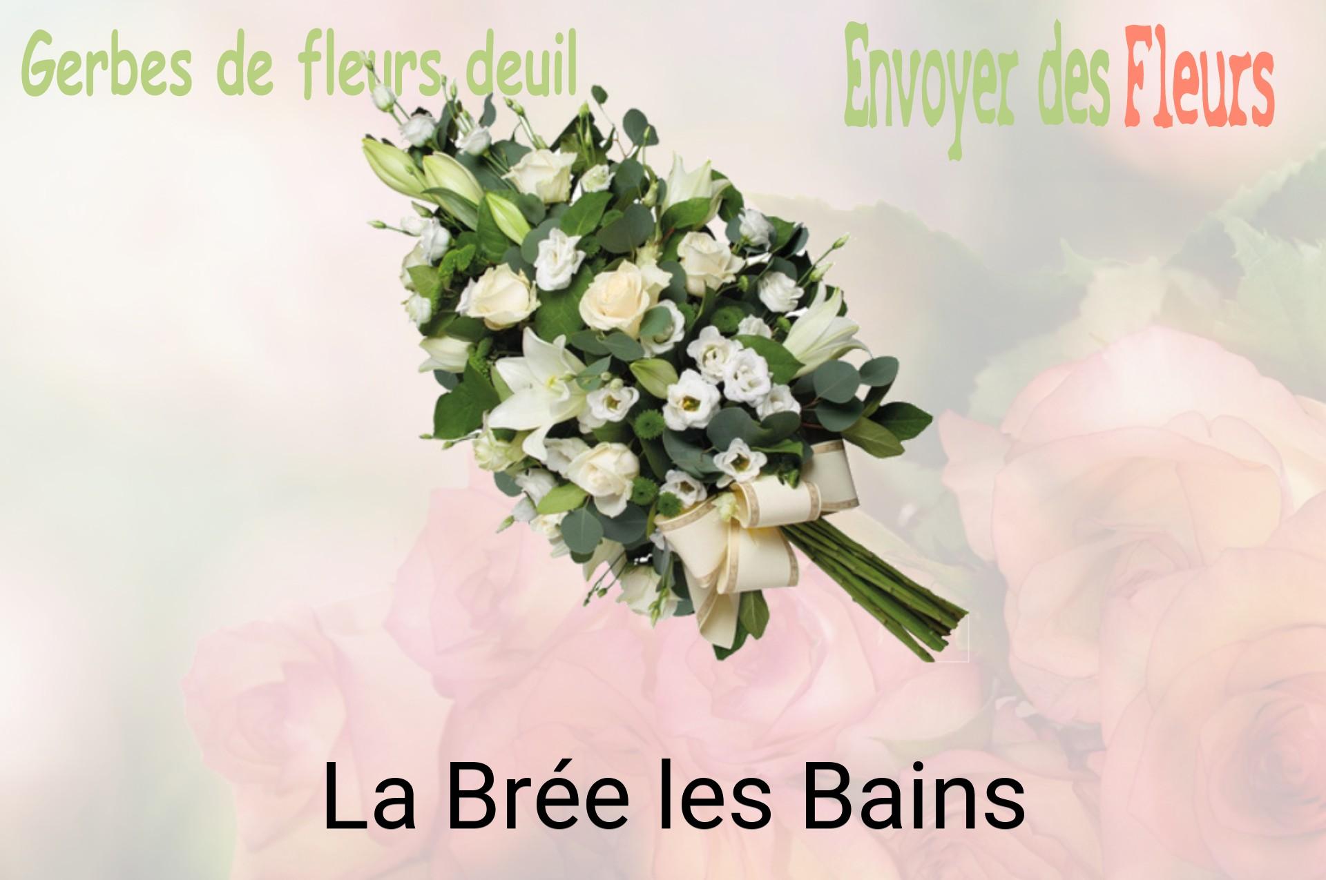 Gerbe de fleurs de deuil livrée à La Brée-les-Bains